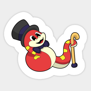 Snake as Groom with Hat Sticker